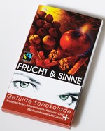Bratapfel (Apfel-Johannisbeere-Walnuss-Zimt), 44% Cacao Milchschokolade